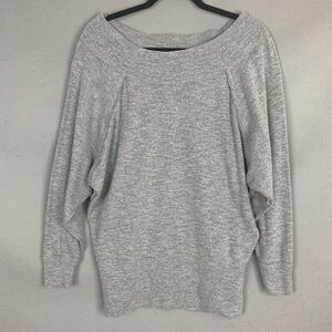 We The Free Everything Pullover Heather Gray Women’s XS Relaxed Lightweight Knit